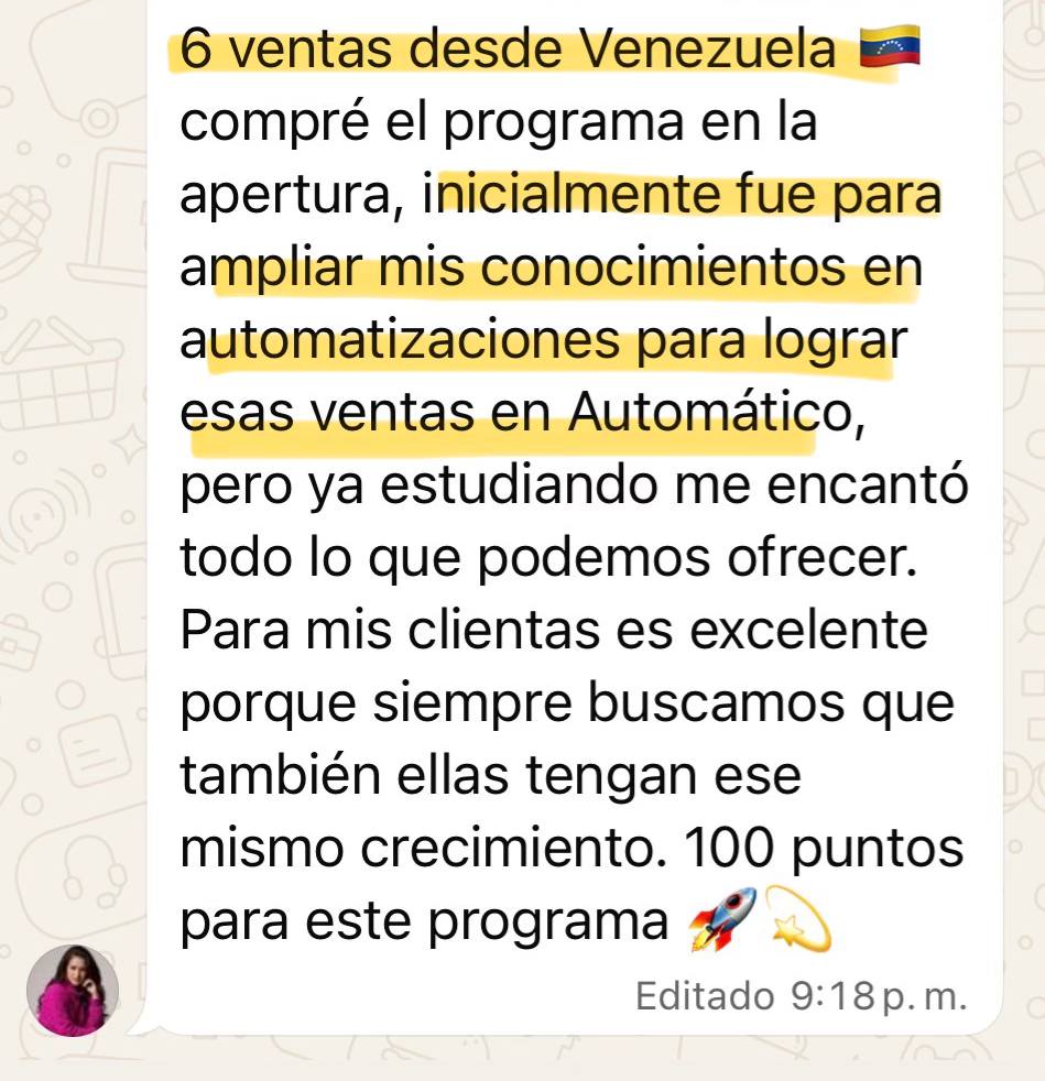 6 ventas desde Venezuela