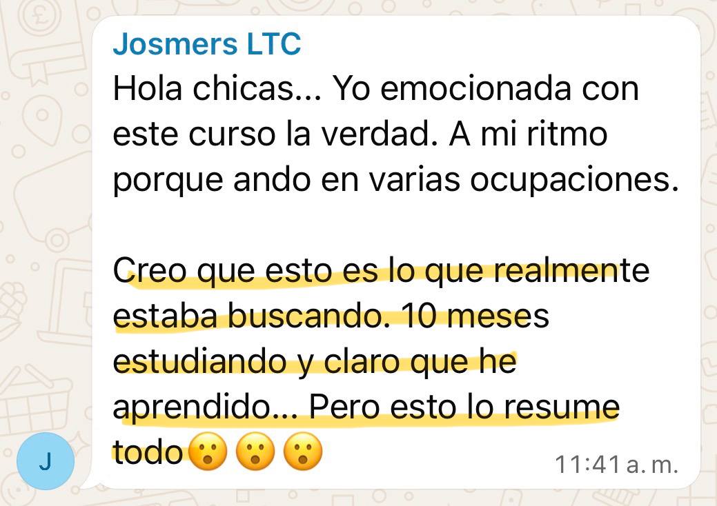 Josmers LTC: 10 meses estudiando y este curso lo resume todo