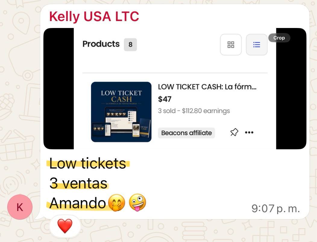 Kelly USA: 3 ventas de Low Ticket Cash